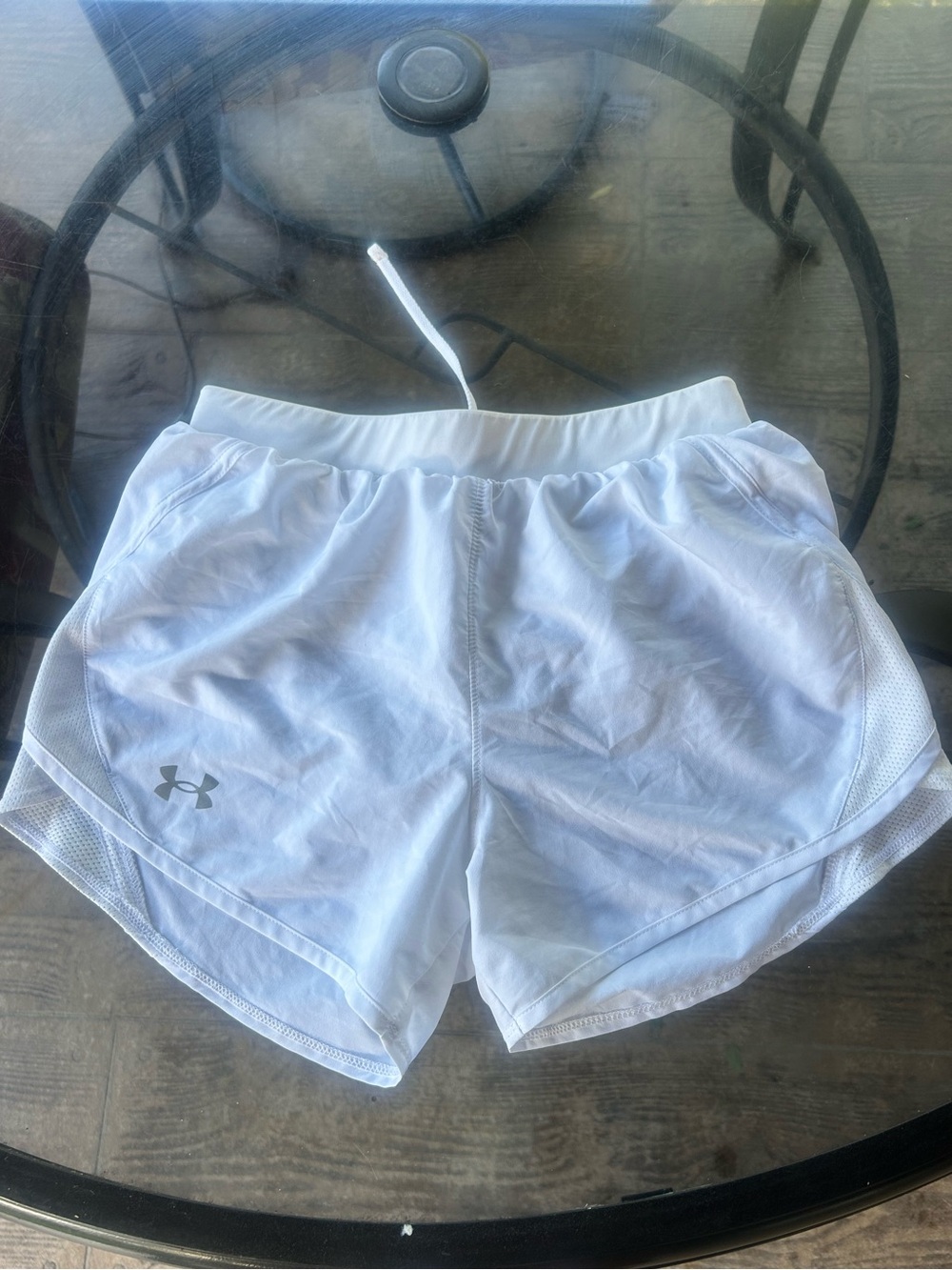 Under Armour White Women's Athletic Running Shorts